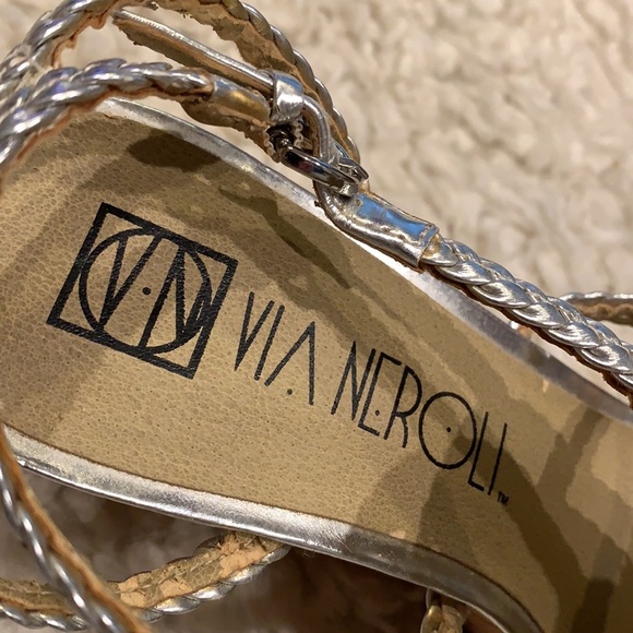 Via Neroli Cork Wedge Heels - Picture 5 of 11